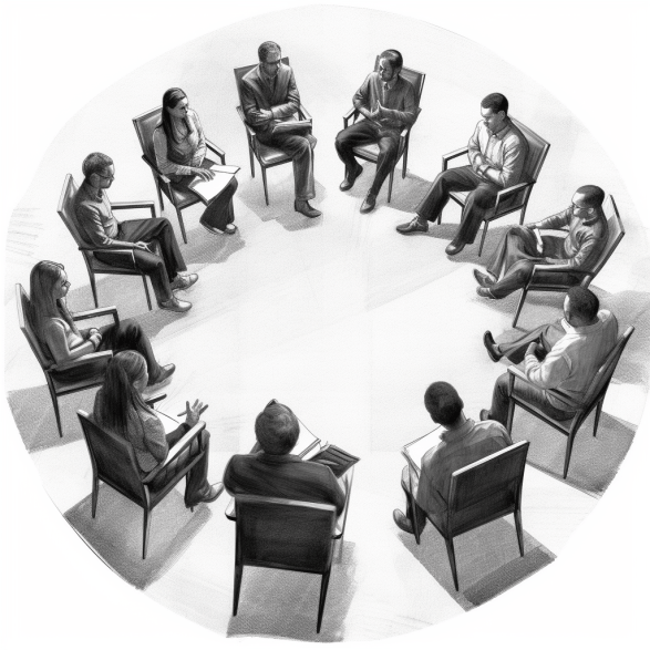 Zerocoder-akk_focused_group_discussion_people_are_sitting_on_ch_b0bdb9f4-c712-43d8-8e68-49d7248b8ccf
